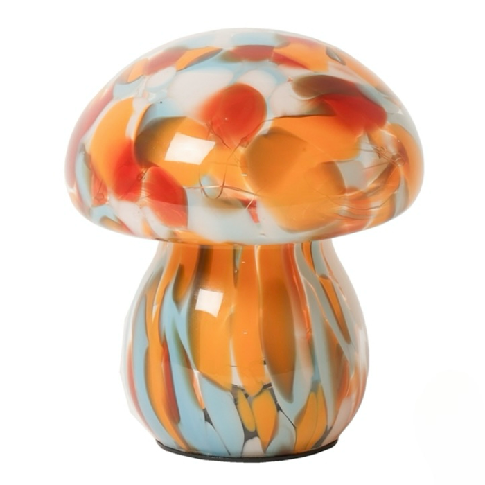 Lampe Mushroom LED, Rød/hvid/mint