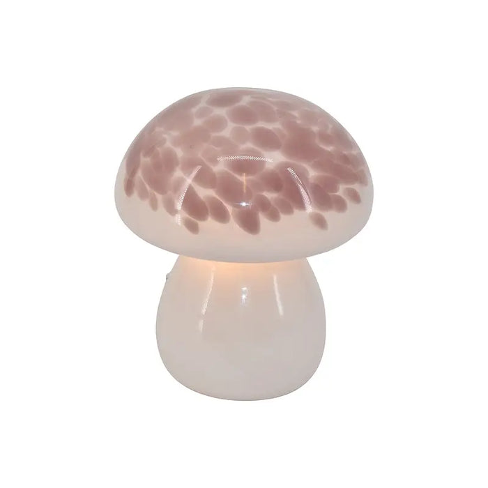 Lampe Mushroom, Hvid/Rosa