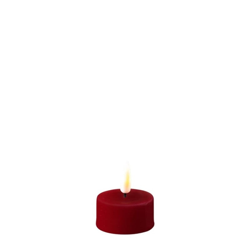 2 stk. Rød LED fyrfadslys