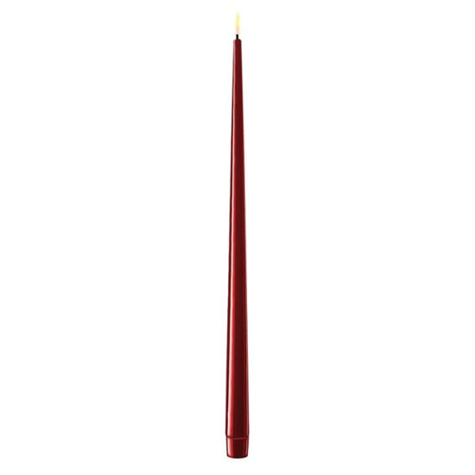 2 stk. Rød LED Stagelys 38 cm.